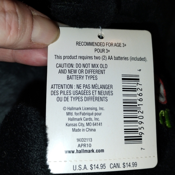 Rare Hallmark Talking Repeating “COPY CAT” Plush Black Cat 10” - Picture 4 of 7